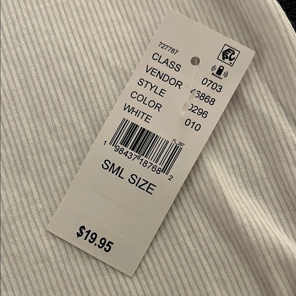 PacSun White Ribbed Crop Top - Picture 4 of 4